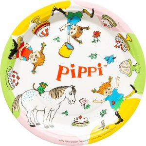 Pappteller - Pippi Langstrumpf - 8er-Pack