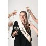 Sch�rpe - Happy 18 - Schwarz/Wei�