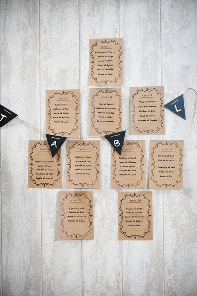 Tischkarten - Vintage Kraft - 10er-Pack Tischkarten - Vintage Kraft - 10er-Pack
