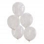 Konfetti-Ballons - Perlen - Pastell - 5er-Pack