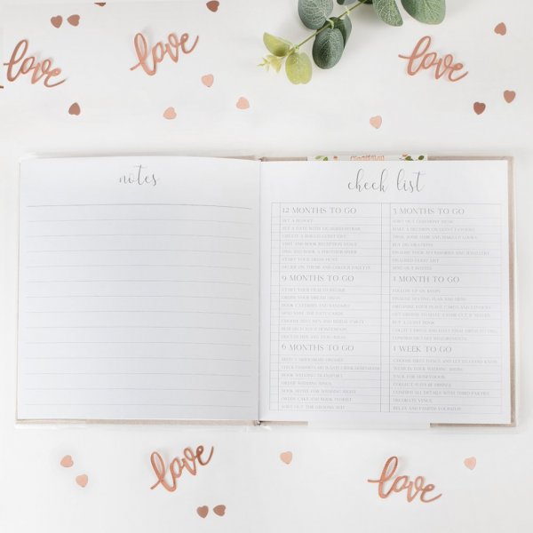 Hochzeitsplaner - Grau/Roségold Hochzeitsplaner - Grau/Roségold