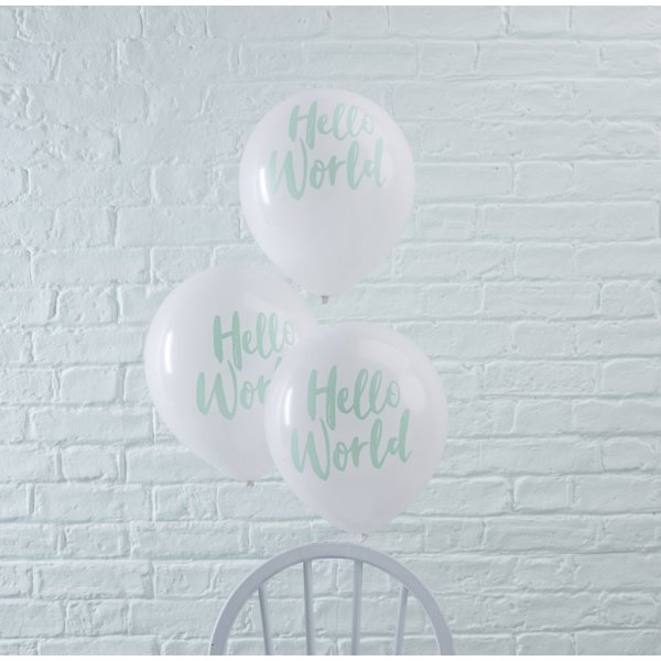 Luftballons - Hello World - 10er-Pack