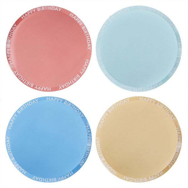 Pappteller - Mix it up Brights - 8er-Pack