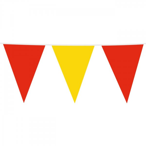 Girlandenwimpel Rot/Gelb - 10 m Girlandenwimpel Rot/Gelb - 10 m