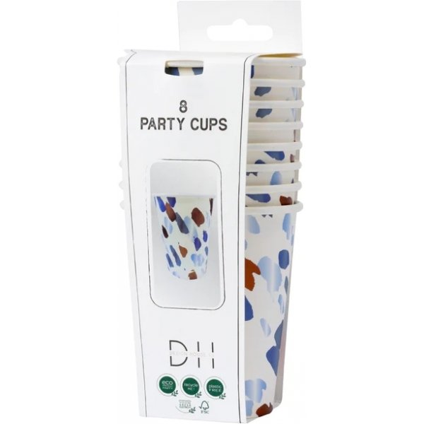 Pappbecher - Pinsel - 8er-Pack