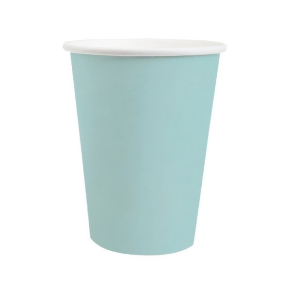 Pappbecher - Hellblau/Himmelblau - 10er-Packung