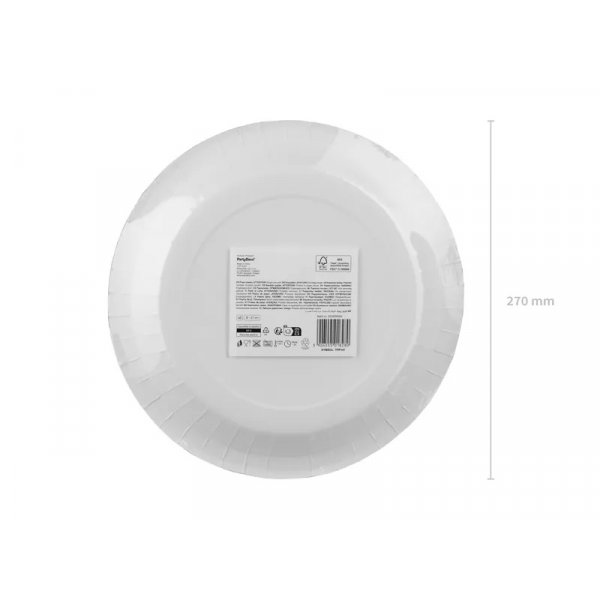 Pappteller - Rot kariert - 6er-Pack - 27 cm Pappteller - Rot kariert - 6er-Pack - 27 cm