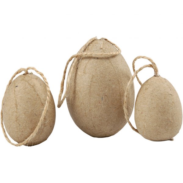Eier mit Anhänger - DIY - 6er-Pack