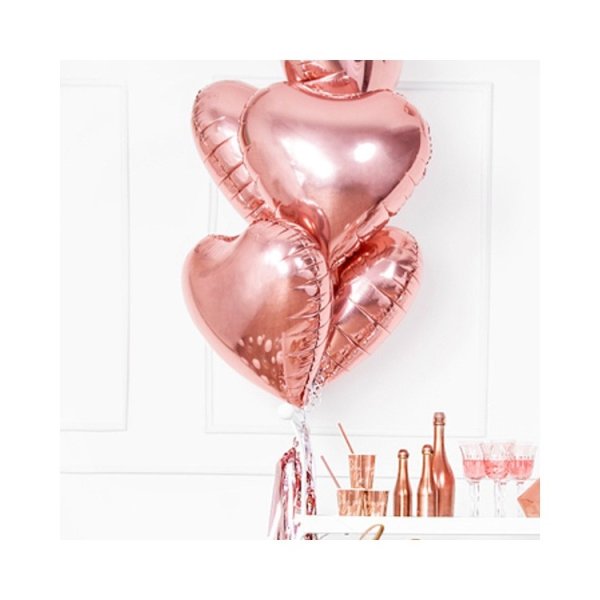 Folienballon - Herz - Roségold - 61 cm Folienballon - Herz - Roségold - 61 cm