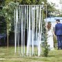 Hintergrund - Weie Bnder - Botanische Hochzeit