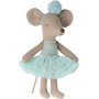 Ballerina Maus mit Tagesbett - Maileg - Kleine Schwester - Mintgrn