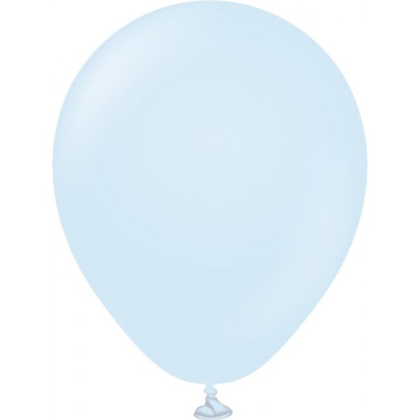 Mini-Luftballons schlicht - Premium 13 cm - Macaron Baby Blue
