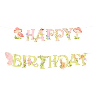 Girlande - Fee/Elfe - Alles Gute zum Geburtstag - 210 x 22 cm Girlande - Fee/Elfe - Alles Gute zum Geburtstag - 210 x 22 cm
