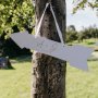 Schild - Weiß - 41,5 x 10 cm Schild - Weiß - 41,5 x 10 cm