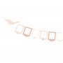 Fotogirlande - Storch - Rosa/Gold