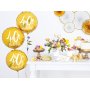 Servietten - 40. Geburtstag - Wei/Gold - 20er-Pack