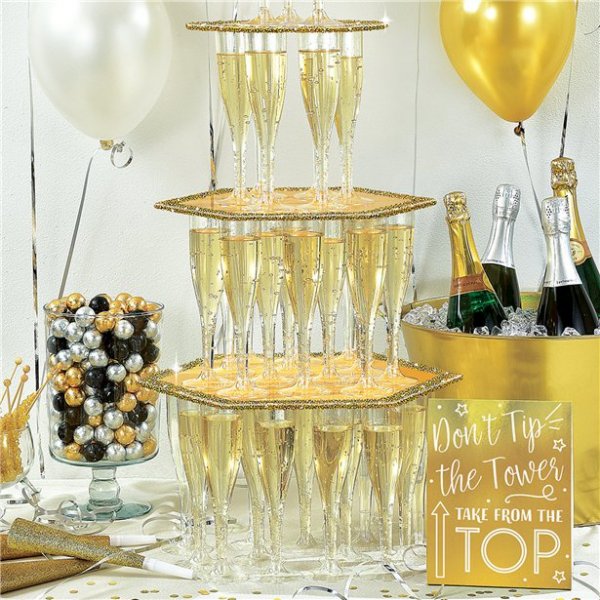Champagnerturm-Set - Gold Champagnerturm-Set - Gold
