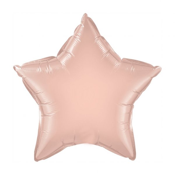 Folienballon - Stern - Rosgold