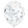 Konfetti-Luftballons Silber Konfetti-Luftballons Silber