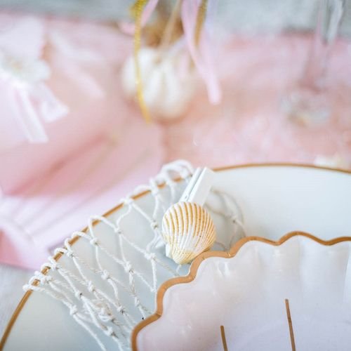 Wäscheklammern mit Muscheln - Weiß - 6er-Packung Wäscheklammern mit Muscheln - Weiß - 6er-Packung