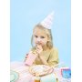 Pappbecher - Rosa - Goldrand - 6er-Pack