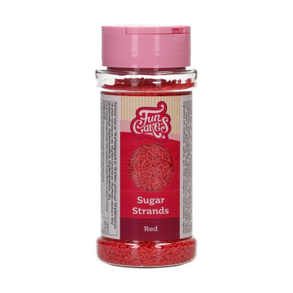 Streuselstäbchen Rot 80 g - FunCakes Streuselstäbchen Rot 80 g - FunCakes
