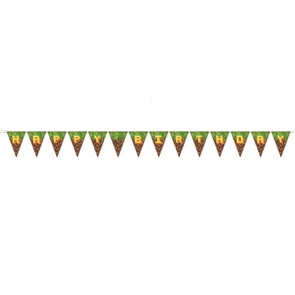 Flaggenbanner - Gaming Pixel - 3 m Flaggenbanner - Gaming Pixel - 3 m