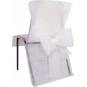 Stuhlhusse mit Schleife - Weiß - 5er-Pack Stuhlhusse mit Schleife - Weiß - 5er-Pack