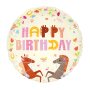 Folienballon - 45 cm - Happy Birthday - Pferdeparty Folienballon - 45 cm - Happy Birthday - Pferdeparty