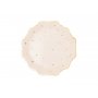 Pappteller - Beige mit Sternen - 21 cm Pappteller - Beige mit Sternen - 21 cm