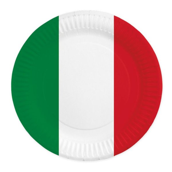 Pappteller - Italien - 23 cm - 8er-Packung Pappteller - Italien - 23 cm - 8er-Packung