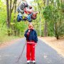 Folienballon - Racing - Motorrad - 66x53 cm
