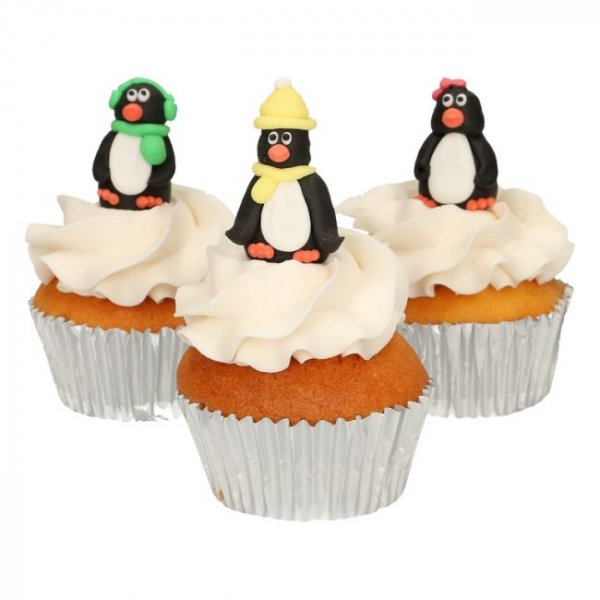 Zuckerdekorationen - Pinguine - 3er-Pack Zuckerdekorationen - Pinguine - 3er-Pack