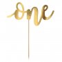 Tortenaufsatz - EINS - Gold