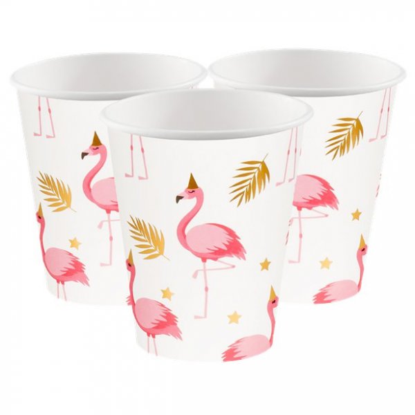 Pappbecher - Flamingo Party - 6er-Pack