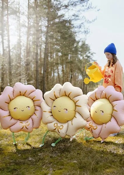 Folienballon - Blume - Rosa/Gelb Folienballon - Blume - Rosa/Gelb