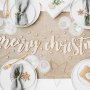 Girlande - Holz - Frohe Weihnachten