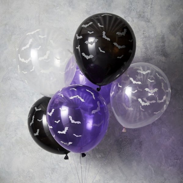 Leuchtballons - Let's get Batty - 6er-Pack Leuchtballons - Let's get Batty - 6er-Pack