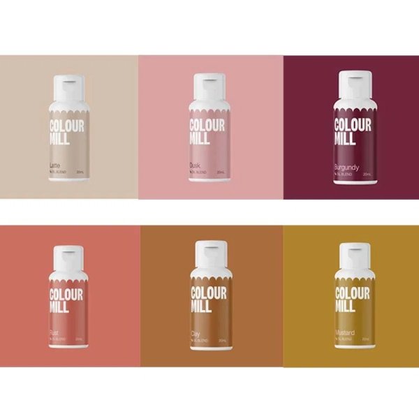 Colour Mill Paket - Erdig - 6 x 20 ml Colour Mill Paket - Erdig - 6 x 20 ml