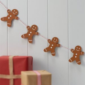 Girlande - Lebkuchenmänner Girlande - Lebkuchenmänner