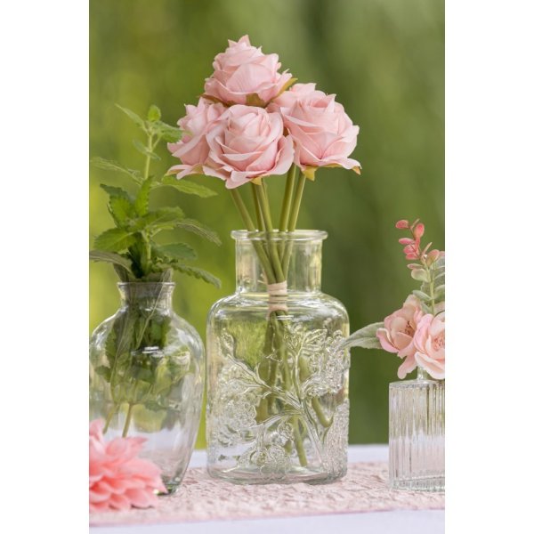 Blumenstrauß - 26 cm - 6 rosa Rosen Blumenstrauß - 26 cm - 6 rosa Rosen
