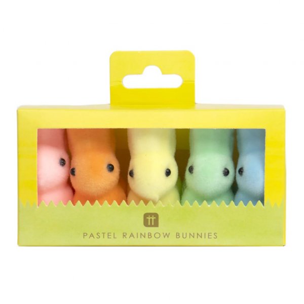 Tischdekoration - Kleine Hasen - Pastell - 5er-Pack Tischdekoration - Kleine Hasen - Pastell - 5er-Pack