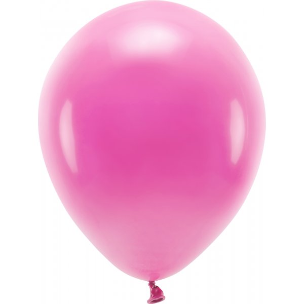 Einfarbige Luftballons - Eco 30 cm - Fuchsia - 10er-Pack