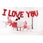 Ballongirlande - Ich liebe dich - Rot