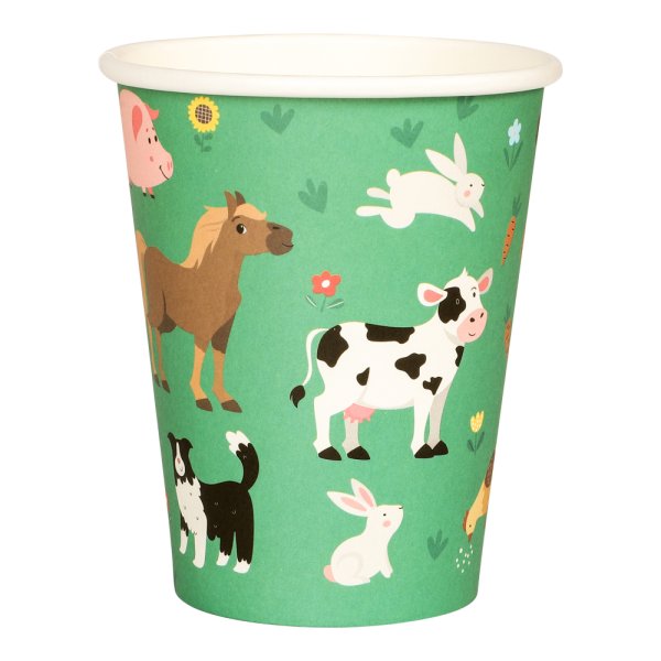 Pappbecher - Landhausparty - 8er-Pack Pappbecher - Landhausparty - 8er-Pack