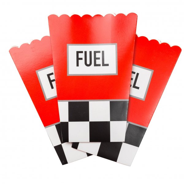 Popcornbecher - Auto mit Silberfolie 8er-Pack (13x19 cm) Popcornbecher - Auto mit Silberfolie 8er-Pack (13x19 cm)