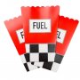 Popcornbecher - Auto mit Silberfolie 8er-Pack (13x19 cm) Popcornbecher - Auto mit Silberfolie 8er-Pack (13x19 cm)