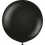 Luftballons einfarbig - Premium 60 cm - Schwarz - 2er-Pack