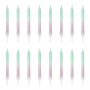 Kuchenkerzen - Ombre - Mint/Lila - 20er-Pack