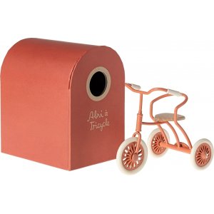 Dreirad mit Gehäuse - Maileg - Coral Dreirad mit Gehäuse - Maileg - Coral